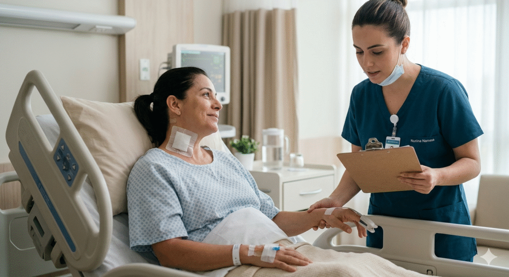 Recuperação de cirurgia plástica reparadora